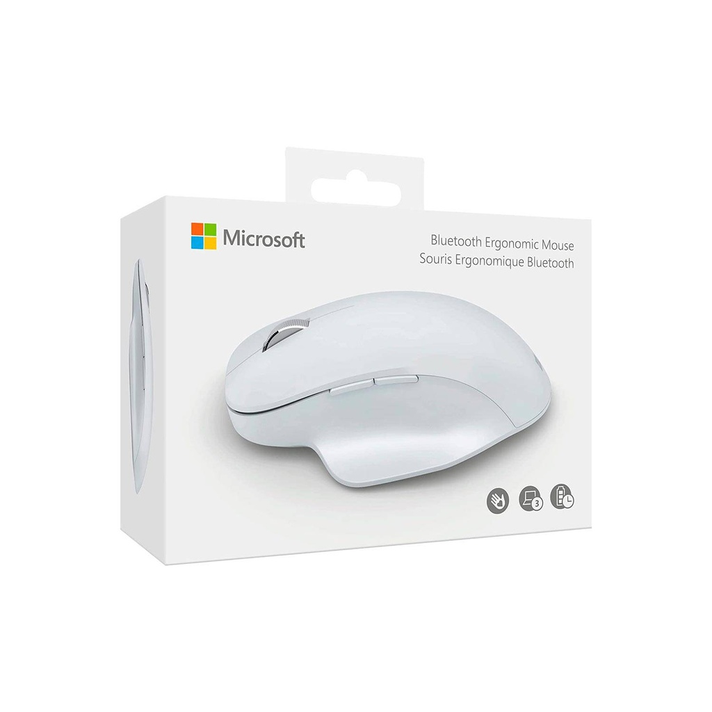 Mouse MICROSOFT Ergonómico Bluetooth color blanco