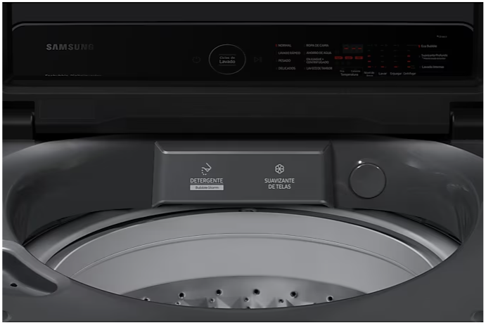 Lavadora SAMSUNG ecobubble 19kg gris