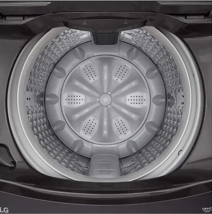 Lavadora LG carga superior 16kg gris oscuro