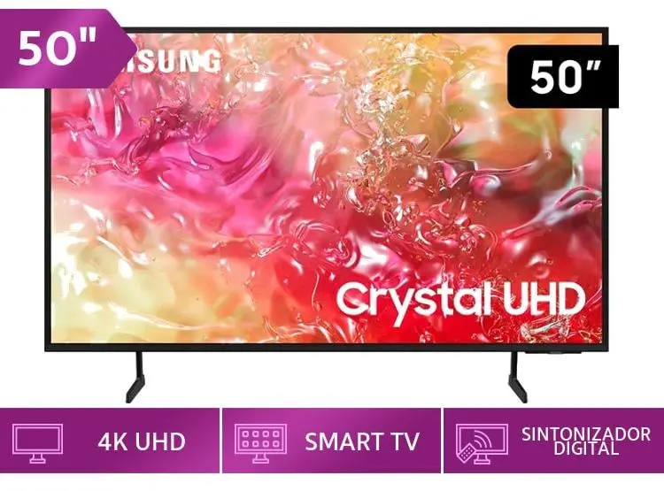 Televisor Smart TV Samsung 50" Crystal Ultra HD 4K DU7000