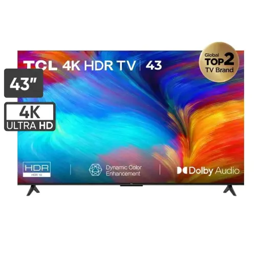 TELEVISOR TCL 43" LED UHD 4K SMART TV 43P635